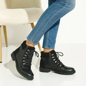 Blancheporte Kotníkové boty ze 2 materiálů, ve sportovním stylu černá 39