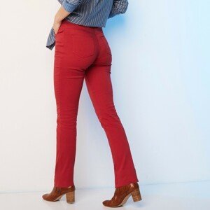 Blancheporte Rovné kalhoty s pružným pasem třešňová 40