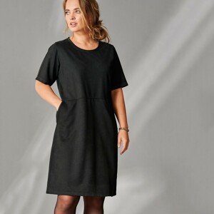 Blancheporte Krátké šaty s krátkými rukávy černá 46