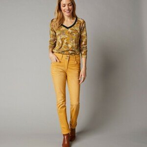 Blancheporte Rovné strečové džíny, barevné medová 36