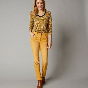 Blancheporte Rovné strečové džíny, barevné medová 48