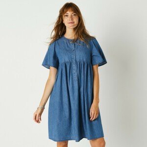 Blancheporte Džínové rozšířené šaty sepraná modrá 48