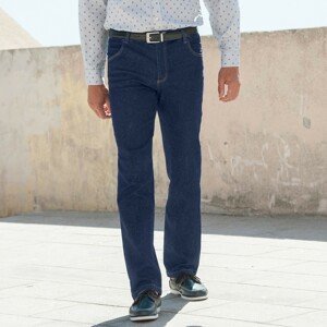 Blancheporte Extra pohodlné džíny s pružným pasem, vnitřní délka nohavic 82 cm tmavě modrá 50