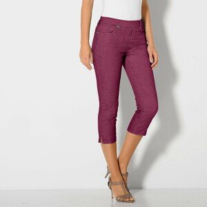 Blancheporte Strečové korzárské kalhoty purpurová 48