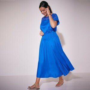 Blancheporte Dlouhá vzdušná sukně modrá 42