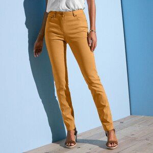 Blancheporte Úzké barevné kalhoty šafránová 42