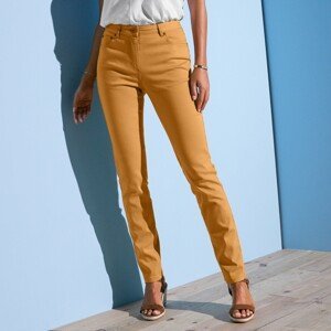 Blancheporte Úzké barevné kalhoty šafránová 50