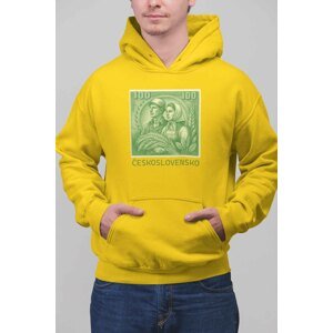 Pánská mikina Československo Barva: Žlutá, Velikost: 4XL