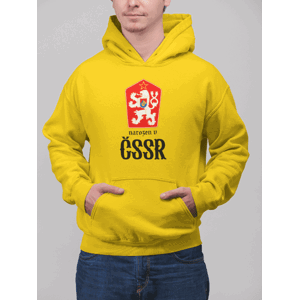 Pánská mikina Narozen v ČSSR Barva: Žlutá, Velikost: 3XL