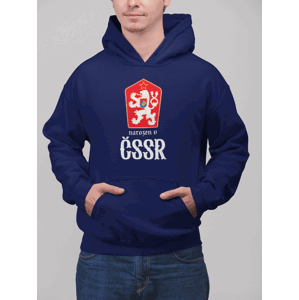 Pánská mikina Narozen v ČSSR Barva: Kráľovská modrá, Velikost: 2XL