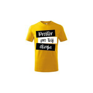 MMO Dětské tričko s vlastním potiskem (krátký rukáv) Barva: Žlutá, Velikost: 146