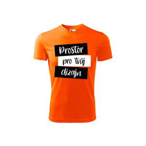 MMO Pánské sportovní tričko s vlastním potiskem Barva: Neonová oranžová, Velikost: L
