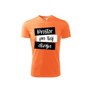 MMO Pánské sportovní tričko s vlastním potiskem Barva: Neonově mandarinková, Velikost: M