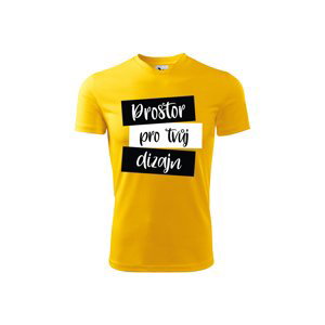 MMO Pánské sportovní tričko s vlastním potiskem Barva: Žlutá, Velikost: S