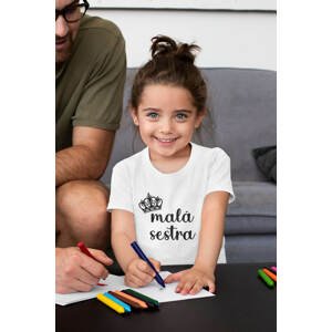 MMO Dětské tričko Malá sestra Barva: Bíla, Velikost: 110