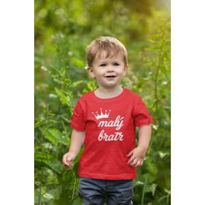 MMO Chlapecké tričko Malý bratr Barva: Červená, Velikost: 134