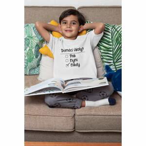 MMO Chlapecké tričko Domácí úkoly Barva: Bíla, Velikost: 134