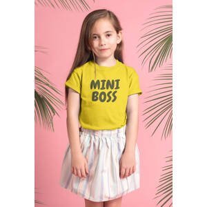 MMO Dívčí tričko Mini boss Barva: Žlutá, Velikost: 110