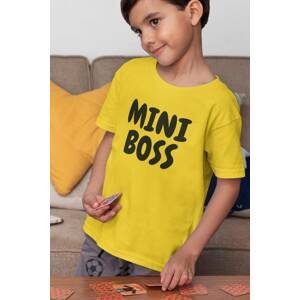 MMO Chlapecké tričko Mini boss Barva: Žlutá, Velikost: 134