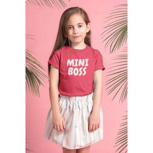 MMO Dívčí tričko Mini boss Barva: Červená, Velikost: 110