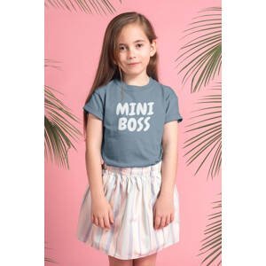 MMO Dívčí tričko Mini boss Barva: Denim, Velikost: 110