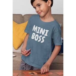MMO Chlapecké tričko Mini boss Barva: Denim, Velikost: 146