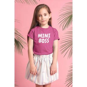 MMO Dívčí tričko Mini boss Barva: Malinová, Velikost: 110