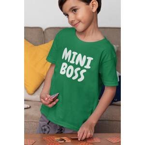 MMO Chlapecké tričko Mini boss Barva: Trávová zelená, Velikost: 110