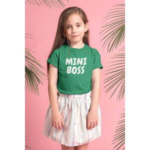 MMO Dívčí tričko Mini boss Barva: Trávová zelená, Velikost: 146