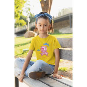 MMO Dívčí tričko Maminky malá příšerka Barva: Žlutá, Velikost: 110