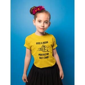 MMO Dívčí tričko Otec a Dcera Barva: Žlutá, Velikost: 110