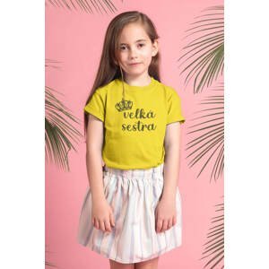 MMO Dětské tričko Velká sestra Barva: Žlutá, Velikost: 122