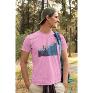 MMO Pánské tričko Adventure Barva: Ružová, Velikost: 2XL