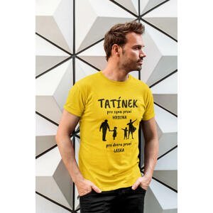 MMO Pánské tričko Tatínek Barva: Žlutá, Velikost: 3XL