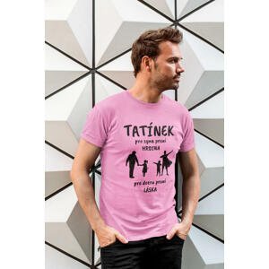 MMO Pánské tričko Tatínek Barva: Ružová, Velikost: XL