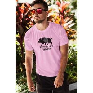 MMO Pánské tričko Největší kanec Barva: Ružová, Velikost: XL