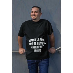 MMO Pánské tričko Zatahovat břicho Barva: Černá, Velikost: 3XL