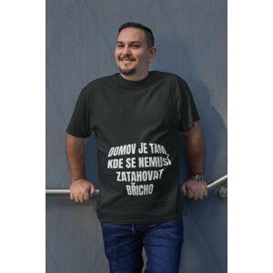MMO Pánské tričko Zatahovat břicho Barva: Ebony grey, Velikost: 3XL