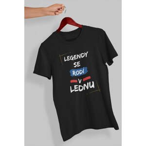 MMO Pánske tričko Legendy se rodí v lednu Barva: Černá, Velikost: 2XL