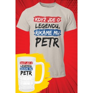 MMO Pánské tričko Petr - SET Barva: Ledově šedá, Velikost: 4XL