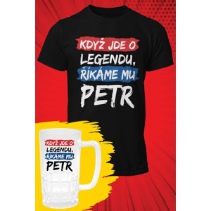 MMO Pánské tričko Petr - SET Barva: Černá, Velikost: 2XL