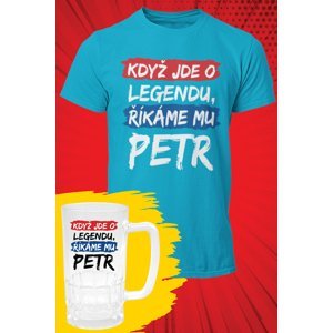 MMO Pánské tričko Petr - SET Barva: Tyrkysová, Velikost: M