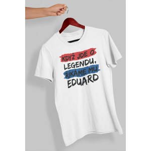 MMO Pánské tričko Eduard Barva: Bíla, Velikost: L