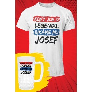 MMO Pánske tričko Josef - set Barva: Bíla, Velikost: 3XL