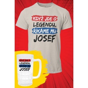 MMO Pánske tričko Josef - set Barva: Ledově šedá, Velikost: L