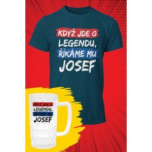 MMO Pánske tričko Josef - set Barva: Petrolejová modrá, Velikost: L