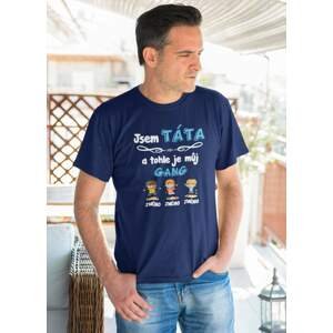 MMO Pánské tričko Tátův gang Barva: Půlnoční modrá, Velikost: 2XL