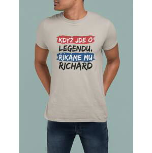 MMO Pánske tričko Richard Barva: Ledově šedá, Velikost: XL