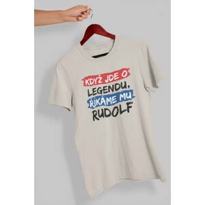 MMO Pánské tričko Rudolf Barva: Ledově šedá, Velikost: XL