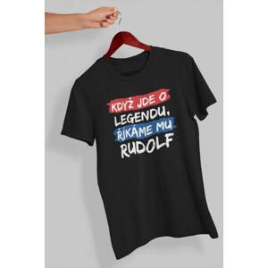 MMO Pánské tričko Rudolf Barva: Černá, Velikost: XL